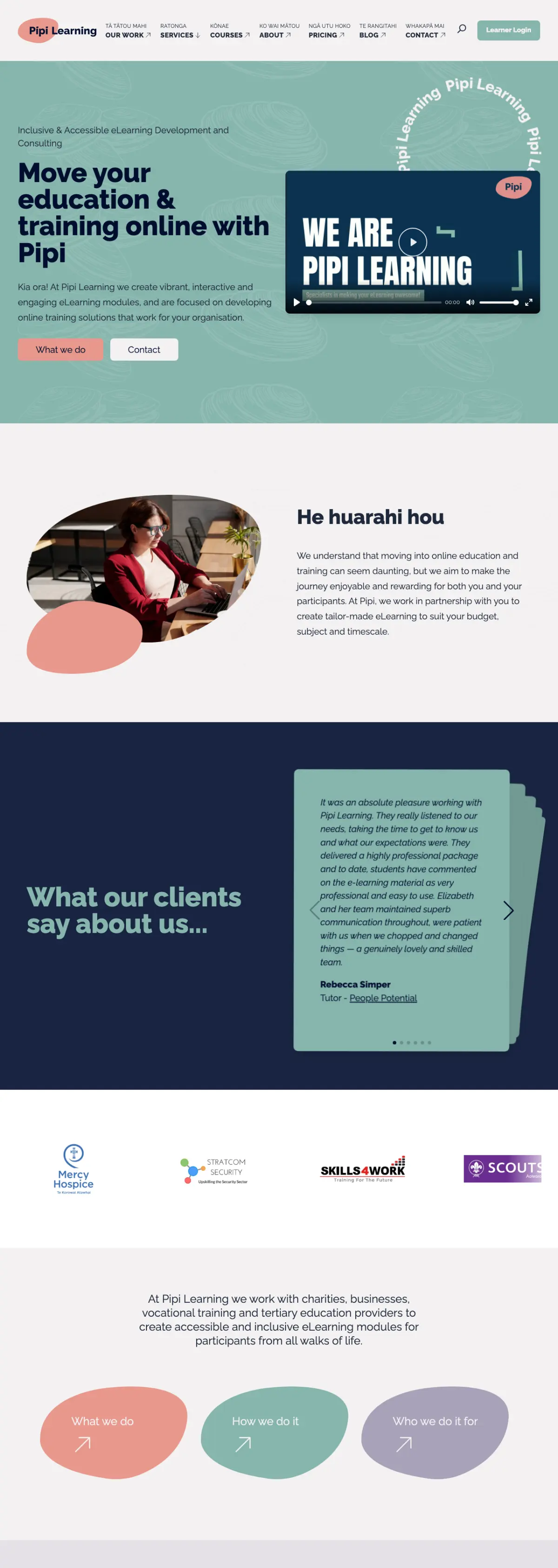 Pipi Learning website